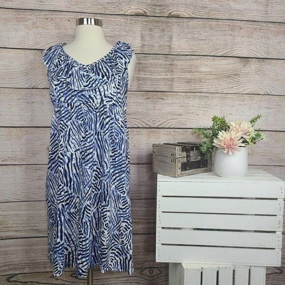 Ann Taylor LOFT Sleeveless Ruffle Dress‎ Size Small - Picture 1 of 2